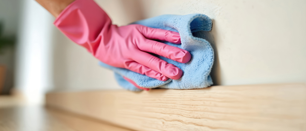 Dusting baseboards is a cleaning mistake with moving out of a rental.